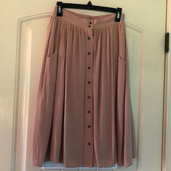 She and Sky Dresses & Skirts - Mauve Midi Skirt